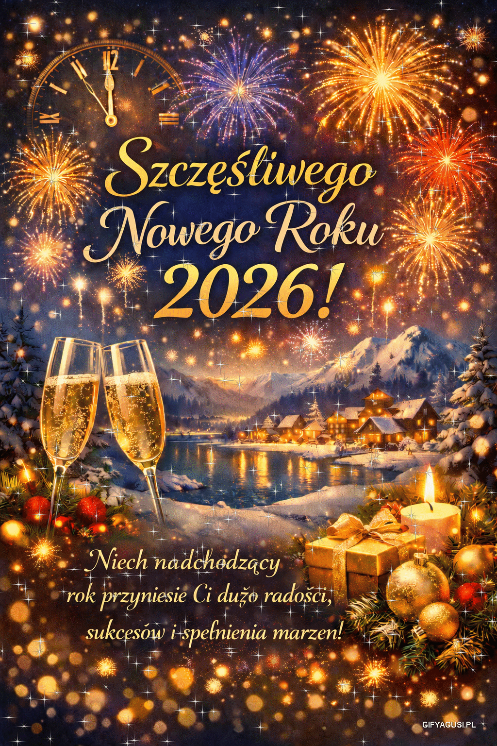Dużo radości, sukcesów i spełnienia marzeń w Nowym Roku 2026